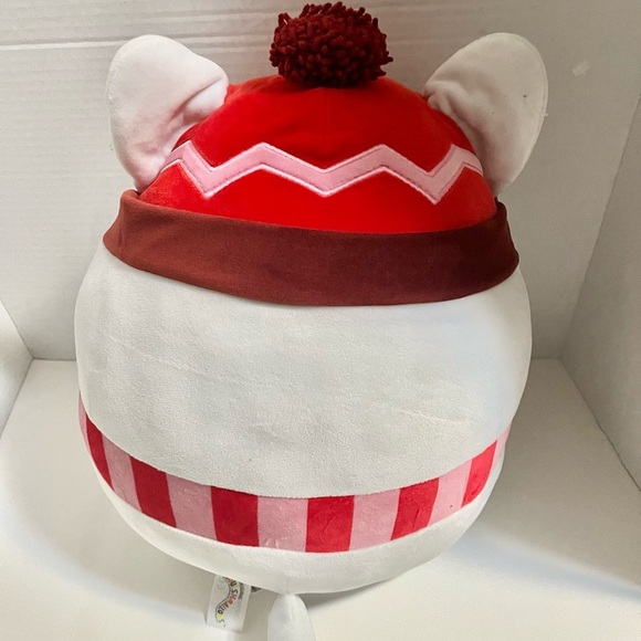 Red and White Plush Toy with Ears - Picture 2 of 4
